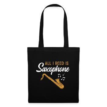 Saxophone Musician Jazz Saxophonist Orchestra - Tote Bag - black - Front