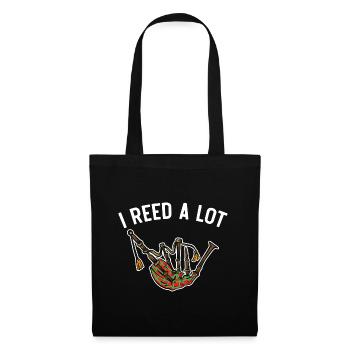 I Reed A Lot Bagpipes Instrument Musician D - Tote Bag - black - Front