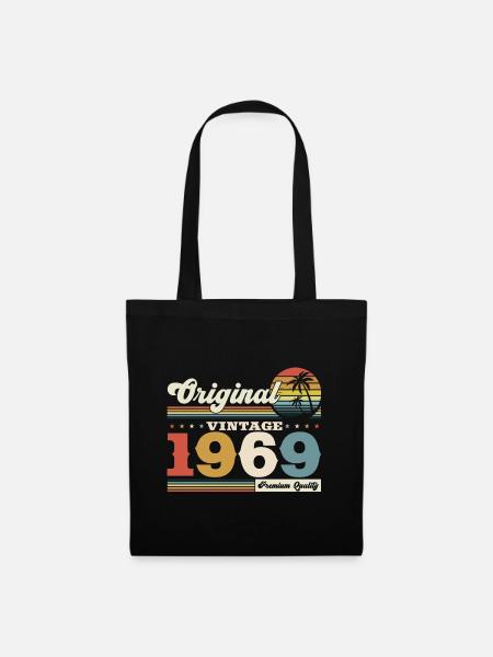 Original 1969 Jahrgang 1969 55. Geburtstag 1969 - Stoffbeutel - Schwarz