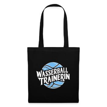 Wasserballtrainerin Coach Inspiration Meer Ball - Stoffbeutel - Schwarz - Vorne