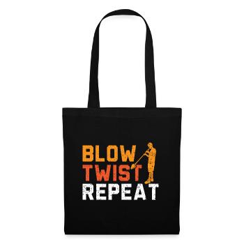 Blow Twist Repeat Gaffer Glassblowers Souffleurs de verre - Sac en tissu - noir - Devant