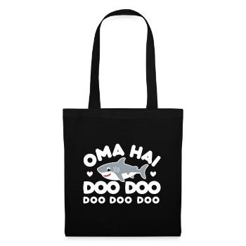 Oma Hai Doo Beste Großmutter Liebe Familie - Stoffbeutel - Schwarz - Vorne