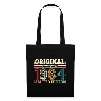 40ème Anniversaire Original Août 1984 Millésime 1984 - Sac en tissu - noir - Devant