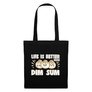 Delicious Asian Food Bao Bun Funny Dim Sum - Tote Bag - black - Front