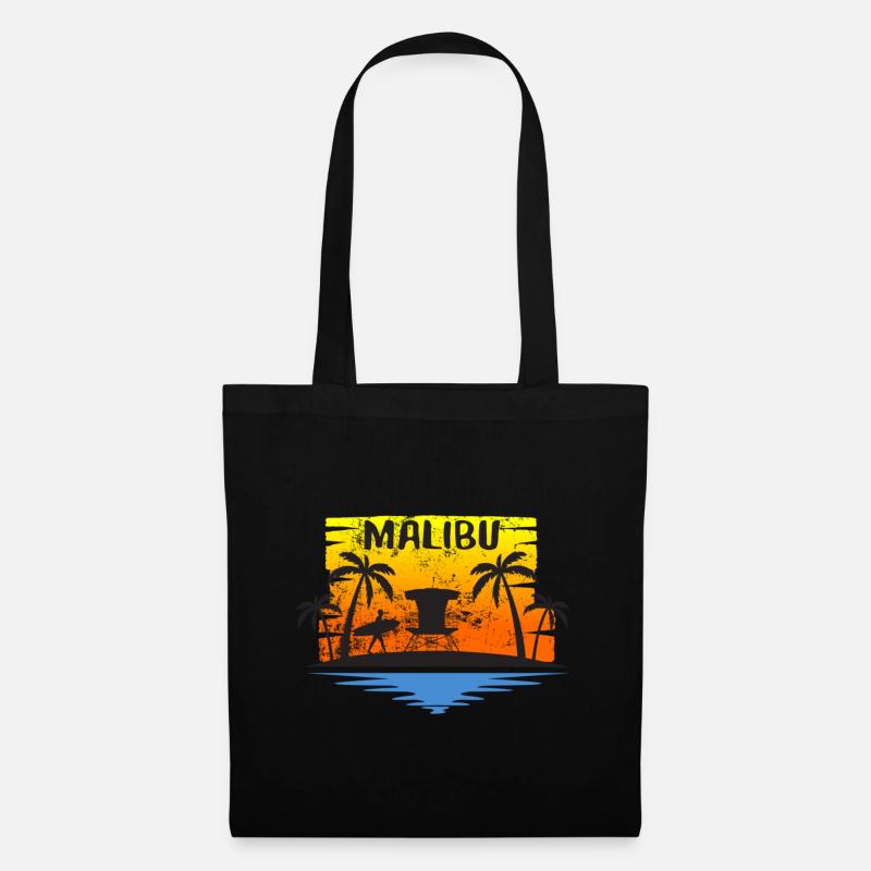 Malibu Beach - Stoffbeutel - Schwarz