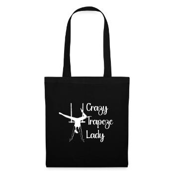 Circus Graphic Crazy Trapeze Lady Circus Performer - Tote Bag - black - Front