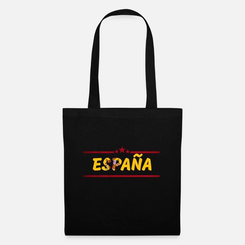 Drapeau Espagne Madrid Hola UE - Sac en tissu - noir