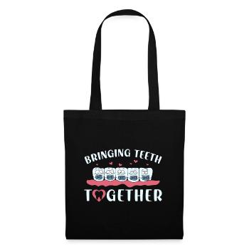 Braces Dentist Funny Orthodontist - Tote Bag - black - Front