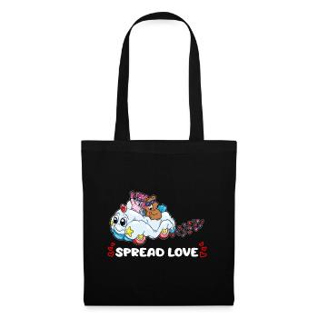 1 copie de Spread Love - Sac en tissu - noir - Devant