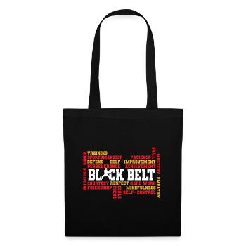 TKD Korean Martial Arts Tae Kwon - Stoffbeutel - Schwarz - Vorne