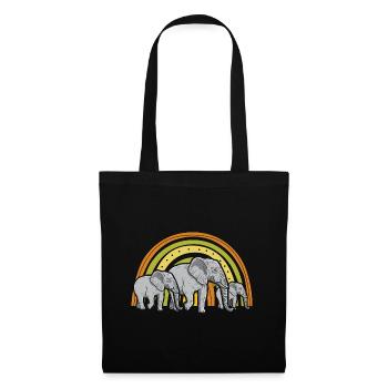 Elephant Lovers Wildlife Animal Safari Zoo Animal - Tote Bag - black - Front