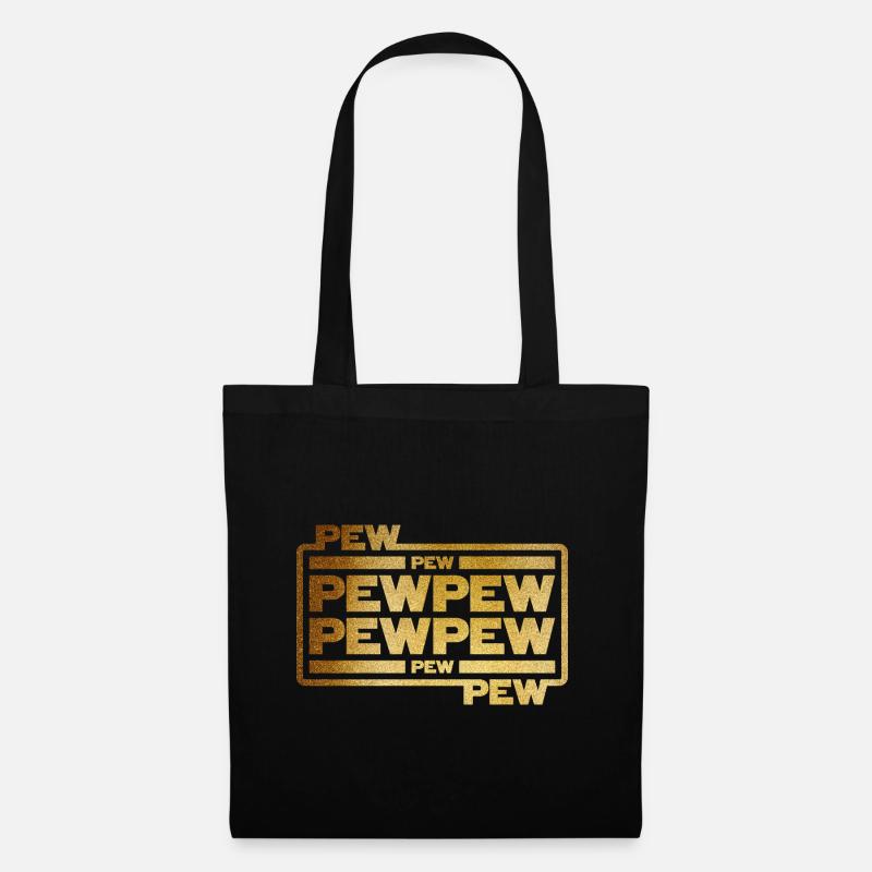 Pew Pew Pew - Stoffbeutel - Schwarz