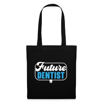 Futur dentiste chirurgien-dentiste dentiste - Sac en tissu - noir - Devant