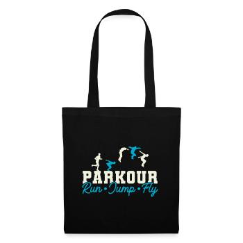 Parkour Freerunning Traceur - Stoffbeutel - Schwarz - Vorne