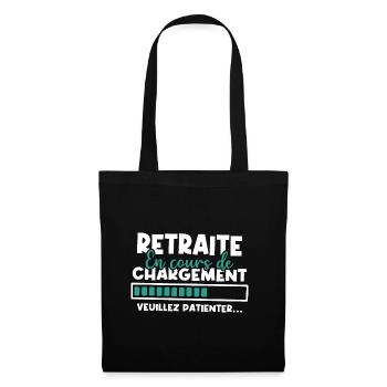 Retraite en cours de chargement - Sac en tissu - noir - Devant