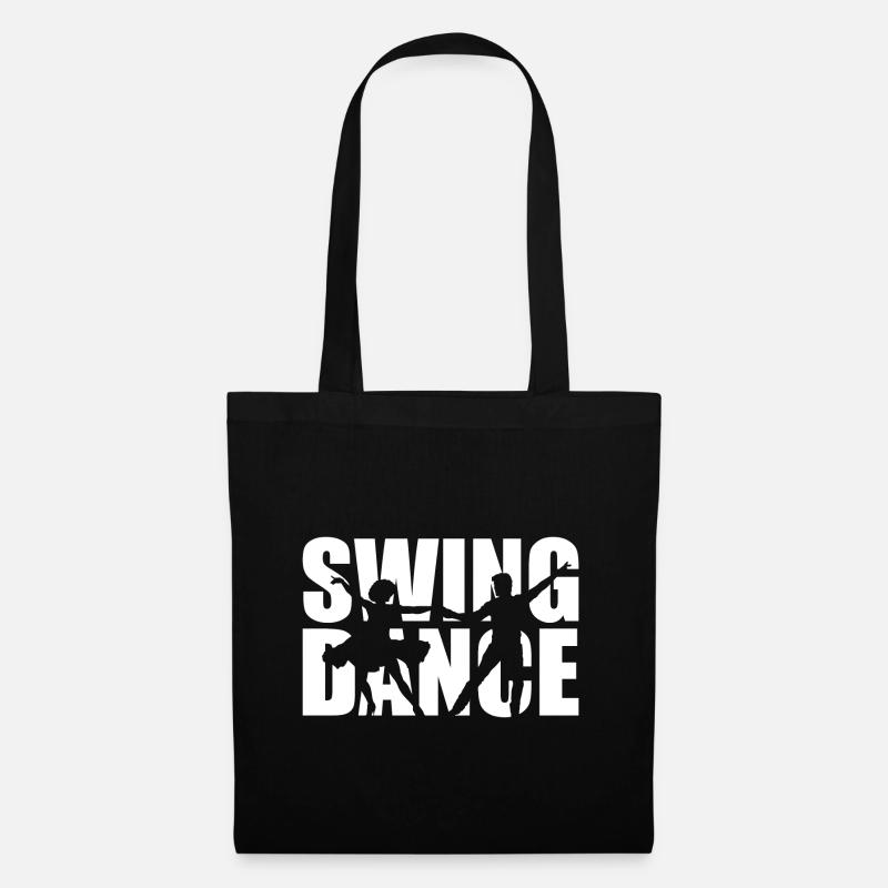 Danseurs swing - Sac en tissu - noir