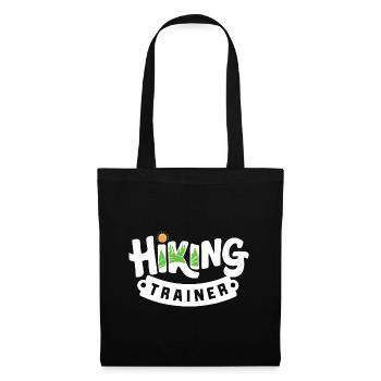 Hiking Trainer Präsent Outdoor Abenteuer Guide - Stoffbeutel - Schwarz - Vorne