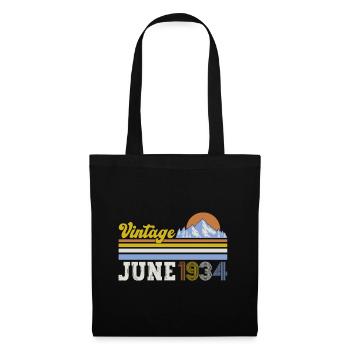 Original June 1934 Vintage 1934 Birthday 1934 - Tote Bag - black - Front