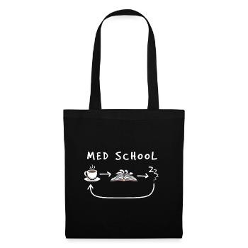 Medizin Student - Stoffbeutel - Schwarz - Vorne
