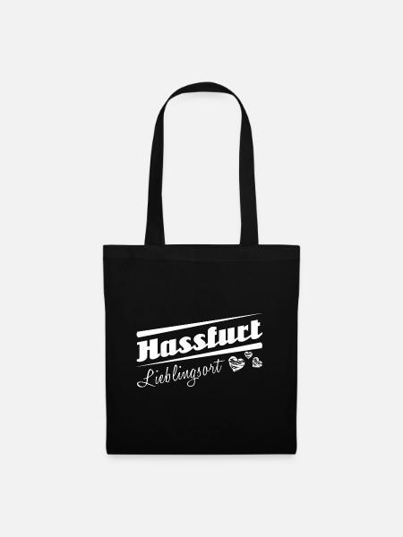 Hassfurt - Lieblingsort mit Stadtnamen - Stoffbeutel - Schwarz
