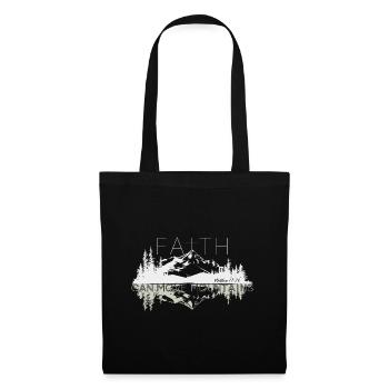 Faith can move Mountains, Christian gift. - Tote Bag - black - Front