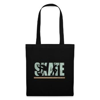 Skate skater skating skating skateboard boarding - Tote Bag - black - Front