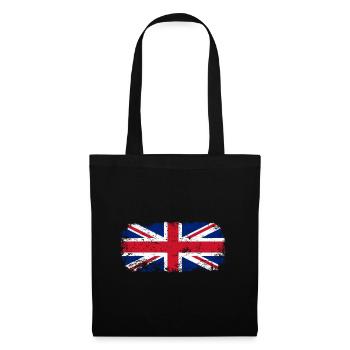 Drapeau du Royaume-Uni - Sac en tissu - noir - Devant