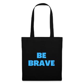 Be Brave - Christian Quotes - Tote Bag - black - Front