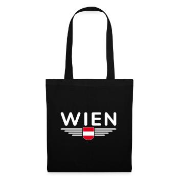 Vienna Austria Flag T Shirt Outfit Design - Tote Bag - black - Front