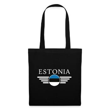 T-shirt Estonie : l’élégance nordique sur chaque maillot - Sac en tissu - noir - Devant