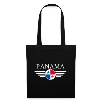 Ich liebe Panama, Eleganz Stil Design T-Shirt - Stoffbeutel - Schwarz - Vorne