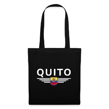 Quito Ecuador Fans T-Shirt Design - Tote Bag - black - Front