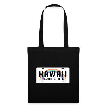 Hawaii Aloha State - Stoffbeutel - Schwarz - Vorne