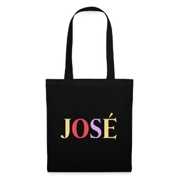 Prénom Homme Espagnol José - Sac en tissu - noir - Devant