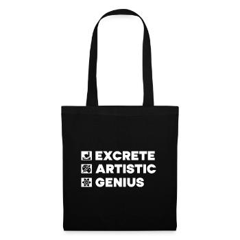 Funny Art Painter Artistic Genius Drawing Artist - Tote Bag - black - Front