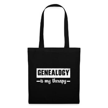Genealogy is my therapy Ancestry Genealogist - Tote Bag - black - Front