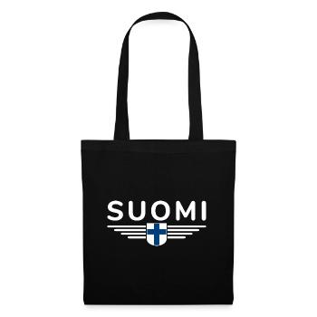 Conception de t-shirts en Finlande – Nordic Style & Nature - Sac en tissu - noir - Devant