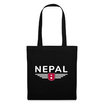 Nepal Design – Himalayan Adventure - Tote Bag - black - Front