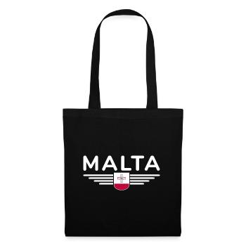 T-shirt Malte – Pour les fans de l’île - Sac en tissu - noir - Devant