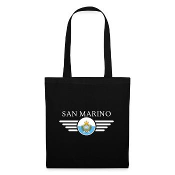 San Marino T-Shirt: History, Panoramic, Charm - Tote Bag - black - Front
