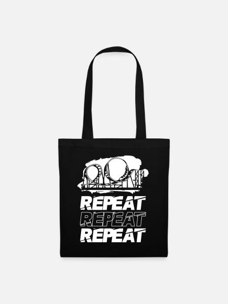 Roller Coaster Repeat Repeat Repeat - Stoffbeutel - Schwarz