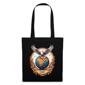 Paix mondiale sur Terre - Sac en tissu - noir - Devant