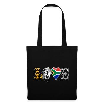 Amour Afrique du Sud White - Sac en tissu - noir - Dos