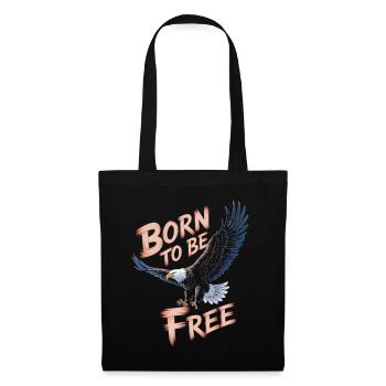 Aigle Né pour être libre - Sac en tissu - noir - Dos