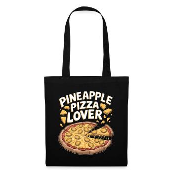 Pineapple pizza lover - Tote Bag - black - Back