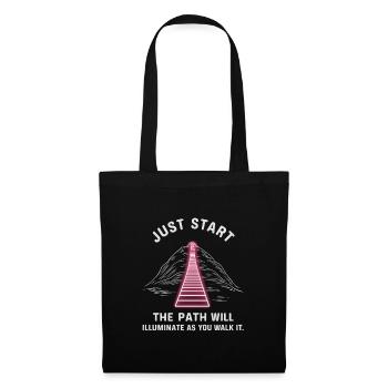 Just start the path will illuminate as you walk it - Tote Bag - black - Back