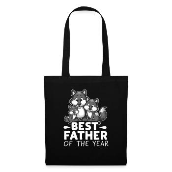 Best father of the year Wolves - Tote Bag - black - Back