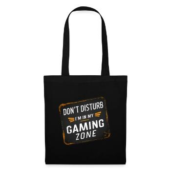 Ne dérange pas, je suis dans ma zone de jeu - Sac en tissu - noir - Dos