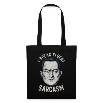 I speak fluent sarcasm - Tote Bag - black - Back
