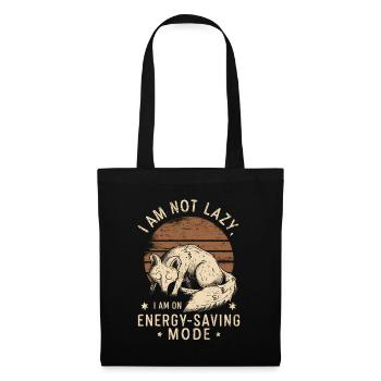 Je ne suis pas paresseux je suis en mode économie d’énergie renard endormi - Sac en tissu - noir - Dos